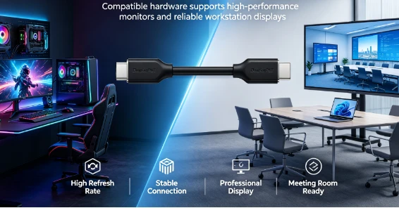 Обяснение на DisplayPort кабела: Характеристики, употреби и предимства